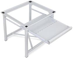 Wasmachine onderstel - Apparaat verhoger - Huishoudelijke taken - Uittrekbare plank - 60x56x52 cm - Wit