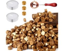 400 Stuks Octagonale Gouden Wasbolletjes voor Cadeauverpakking, Trouwaankondigingen en Gepersonaliseerde Enveloppen