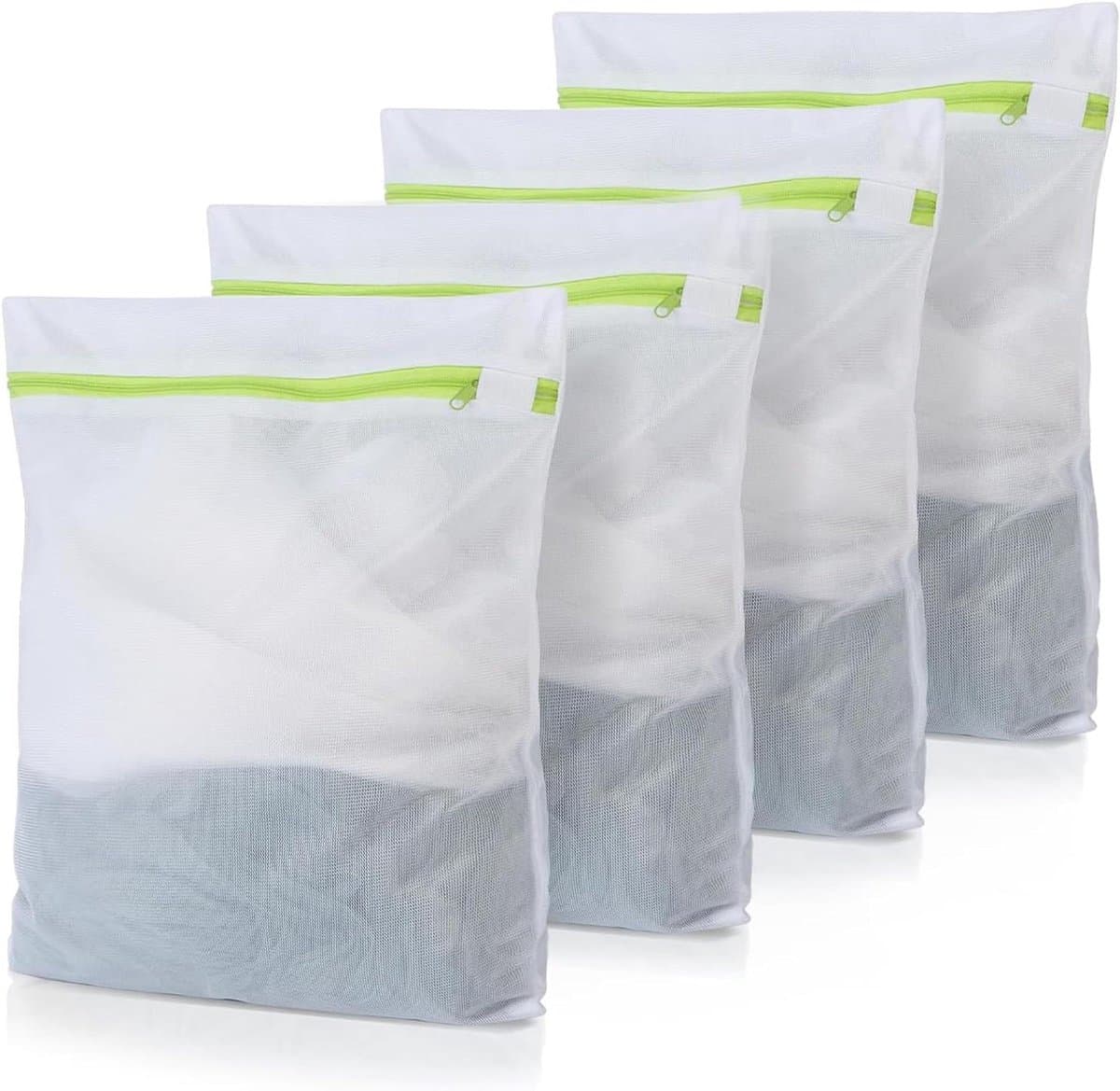 Kavel van 3 kleine linnentassen voor wasmachine 23 x 30 cm - wasnet voor wasmachine - wastas reizen - multifunctionele wasnet - wasnet groot - waszakken set - waszakjes voor delicate kleding. — afbeelding 1