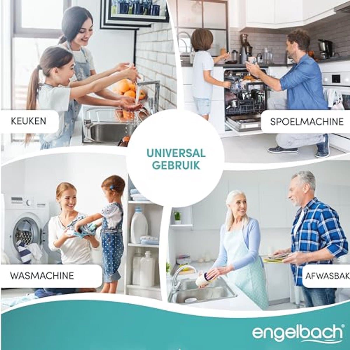 Sifon voor Gootsteen met Flexibele Afvoerslang en Dubbele Aansluiting — afbeelding 1