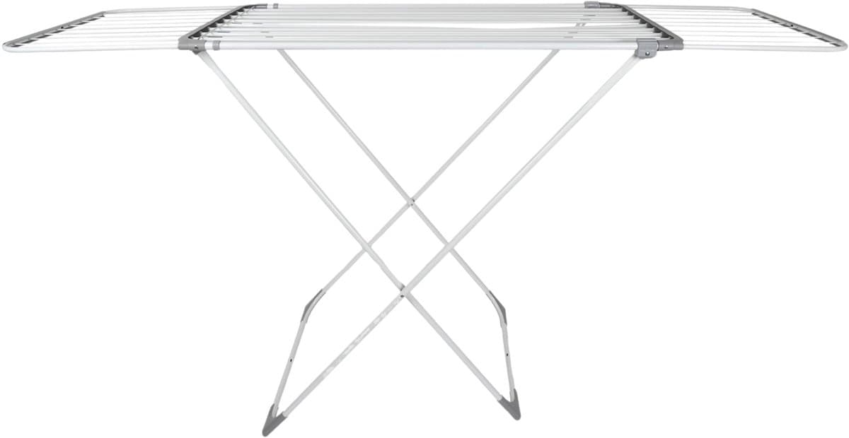 Home Deco Factory Wasrek/droogrek - wit - metaal - 108 x 55 x 94 cm - ophangen — afbeelding 1