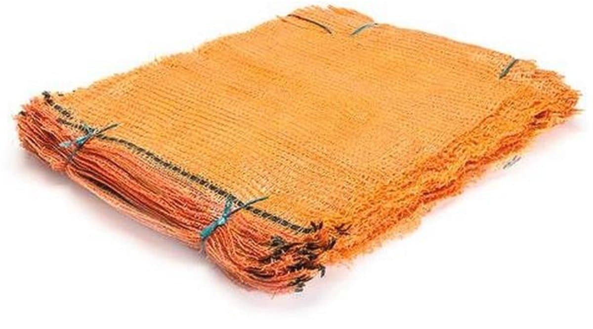 Ritselzakken 100 stuks 31 cm x 50 cm voor aardappelen, groenten en fruit - ademend en scheurvast — afbeelding 1