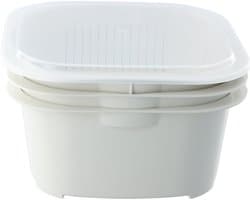 La'Moussawi ® Veelzijdige 3-in-1 Stapelbare Afdruip- en Opbergset voor Groenten en Fruit
