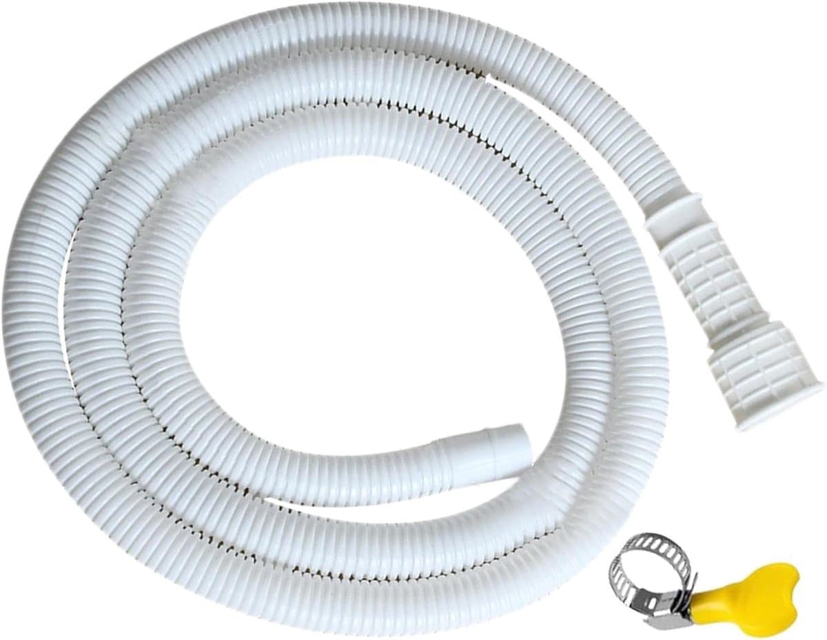 Afvoerslang Verlengstuk - Wasmachineslang Vaatwasserslang - Apparaten Afvoeren - Lekvrije Druppelvrije Adapter - 2-3 Meter - Grijs — afbeelding 1