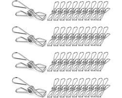 Roestvrijstalen Wasknijpers - 48 Stuks, 6 cm - Multifunctioneel en Robuust — afbeelding 1