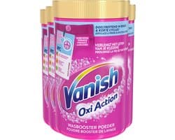 Vanish Oxi Action - Vlekkenverwijderaar - Wasbooster - Gekleurde Was - 1.5 Kg - Voordeelverpakking - 4 stuks