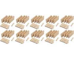 Houten wasknijpers 500 stuks - Duurzame waslijnklemmen voor elk huishouden