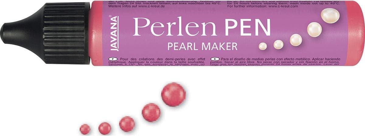 Javana Rode Parel Effect Pen 29ml - Voor op textiel en andere ondergronden — afbeelding 1
