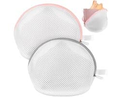 ZEYNOMAX- Wasnet - 2 Stuks - Herbruikbare Waszak - Waszakken voor Ondergoed - Waszak voor BH's - Polyester - Roze