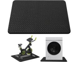 Anti-trillingsmat - Apparaatmat Demper - Apparaat Stabiliseren - Dubbelzijdig Antislip - 60 x 60 cm - Zwart