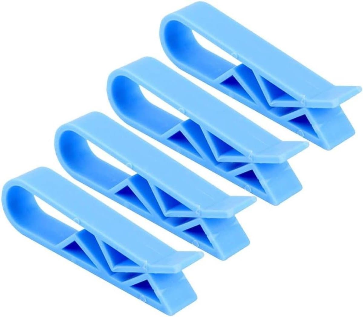 Vuilniszak Clips - Prullenbak Clips - Afval Beheren - Speciaal Inkepingsontwerp - 410 Stuks - Blauw — afbeelding 1