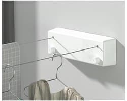 Intrekbare Waslijn - Drooglijn Muur - Kleding Drogen - Roestvrij Staal - 42 Meter - Zilver