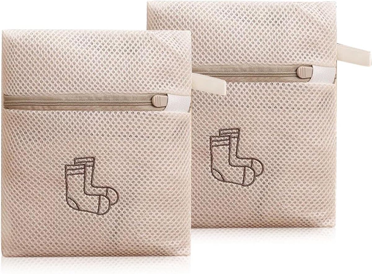 Set van 2 Wasnetten voor Delicate Kleding, Ondergoed en Schoenen - Ideaal voor Reis en Wassen, 18 x 20 cm — afbeelding 1