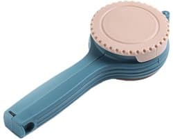 Opbergzak klem - Voedselverzegelaar - Keuken organiseren - Met schenktuit - 20.4 cm lengte - Roze