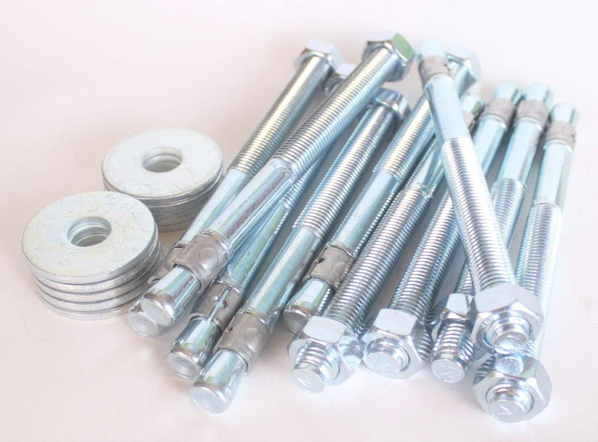 Wigankers M16 - Zware Belasting Ankers - Stevig Bevestigen - Extra Grote Ring - 183/285 mm - Gegalvaniseerd — afbeelding 1