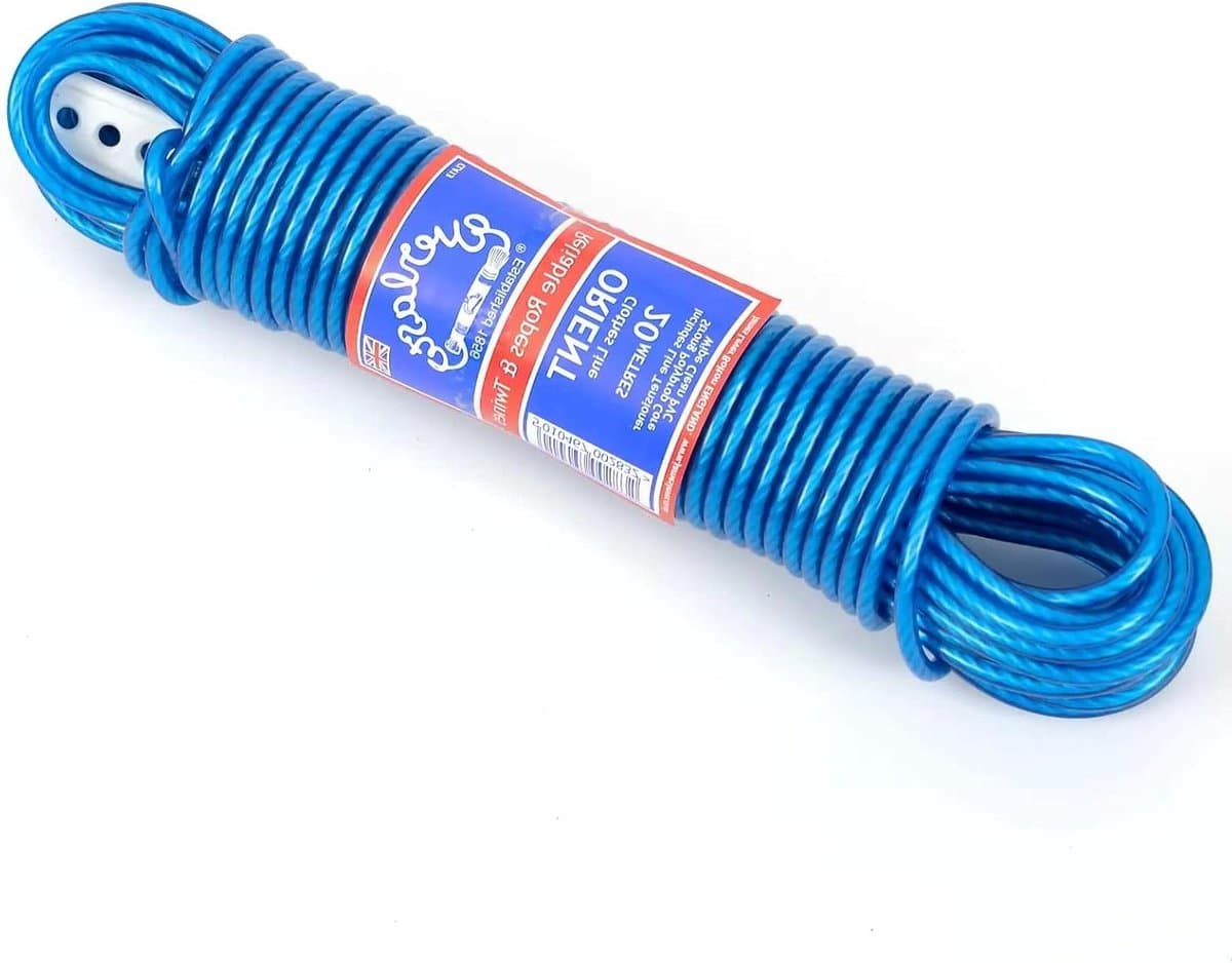 Kledinglijn - Waslijn - Buiten Drogen - Duurzaam PVC - 30 Meter - Blauw — afbeelding 1