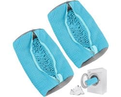 Waszak voor Schoenen met Rits - Ideaal voor de Wasmachine, Geschikt voor Alle Schoenen en Maten, Beschermt en Reinigt Effectief