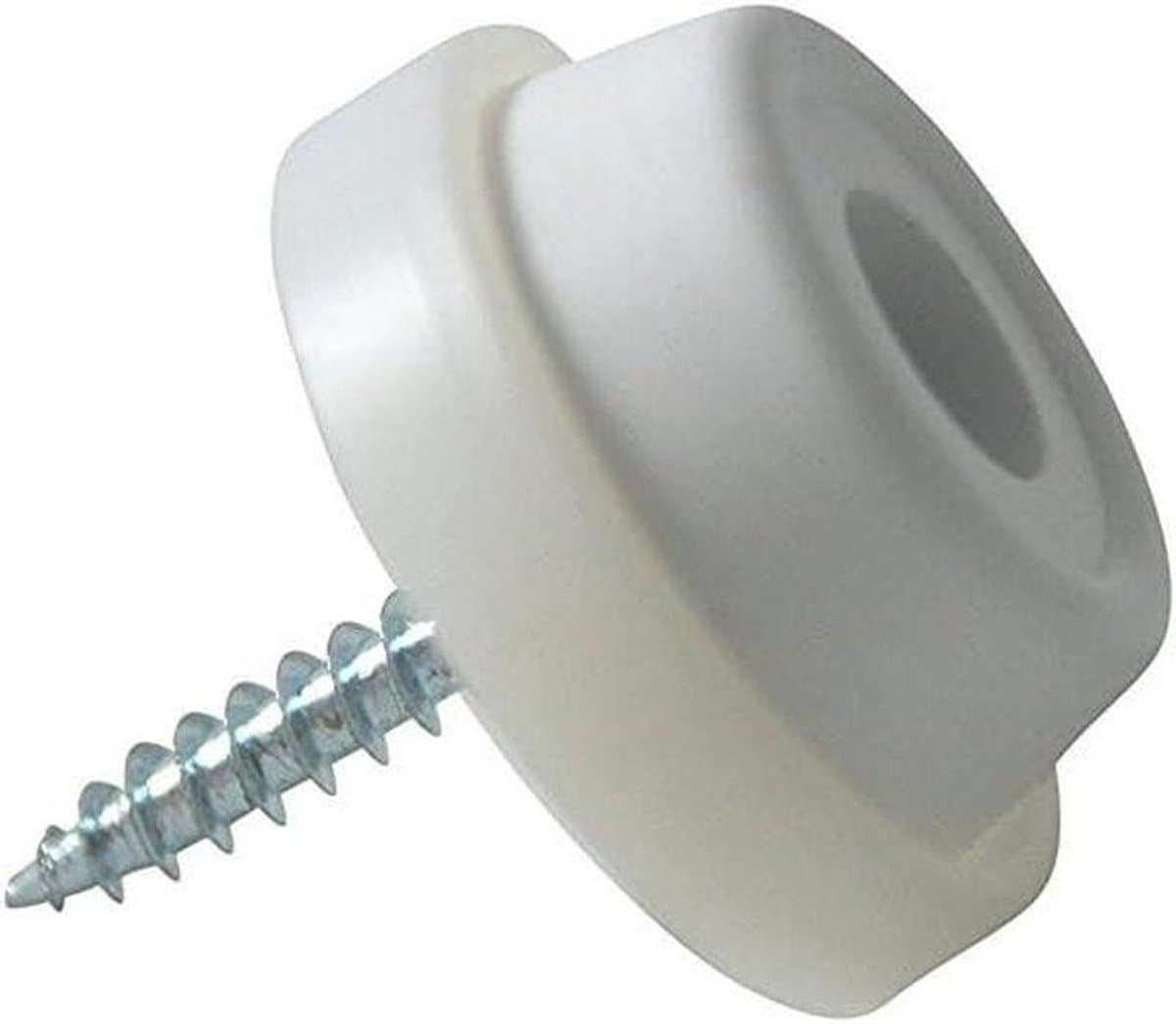 Meubelglijders - Stopper Anti-slip - Meubels Stabiliseren - Trillingsdempend - Ø 28 mm - Wit — afbeelding 1