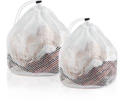 Dailygoods- Waszak - 2 Stuks - Duurzaam Polyester - Waszak voor Kleding - Waszak voor Ondergoed - Waszak voor Baby Kleding - Beschermt Kleding in Wasmachine - Wasmachinezak