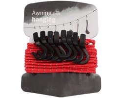 Dailygoods- Waslijn Draagbaar - Verstelbare Lengte - Camping Waslijn - Balkon Kleding Drooglijn - Reflecterende Staaldraad - Driehoekige Instelknop