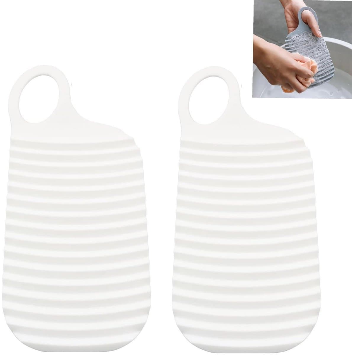 Dailygoods- Mini-assen 2 Stuks - Draagbaar Wasbord - Antislip - Voor — afbeelding 1