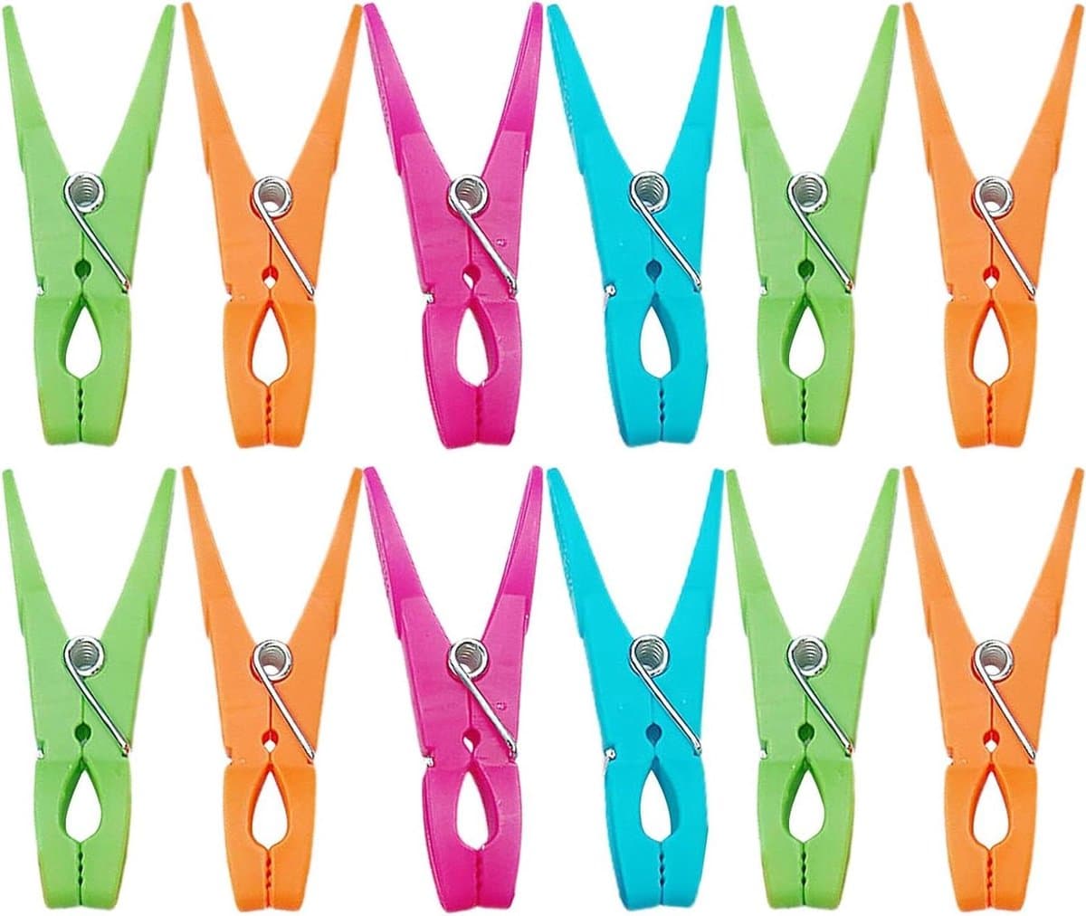 Kledingklemmen - Wasknijpers - Kleding Drogen - Sterke Klemkracht - 12 stuks - Gemengde Kleur — afbeelding 1