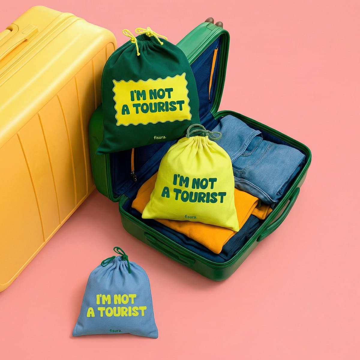 Fisura Waszakken I'm not a tourist (set van 3) — afbeelding 1