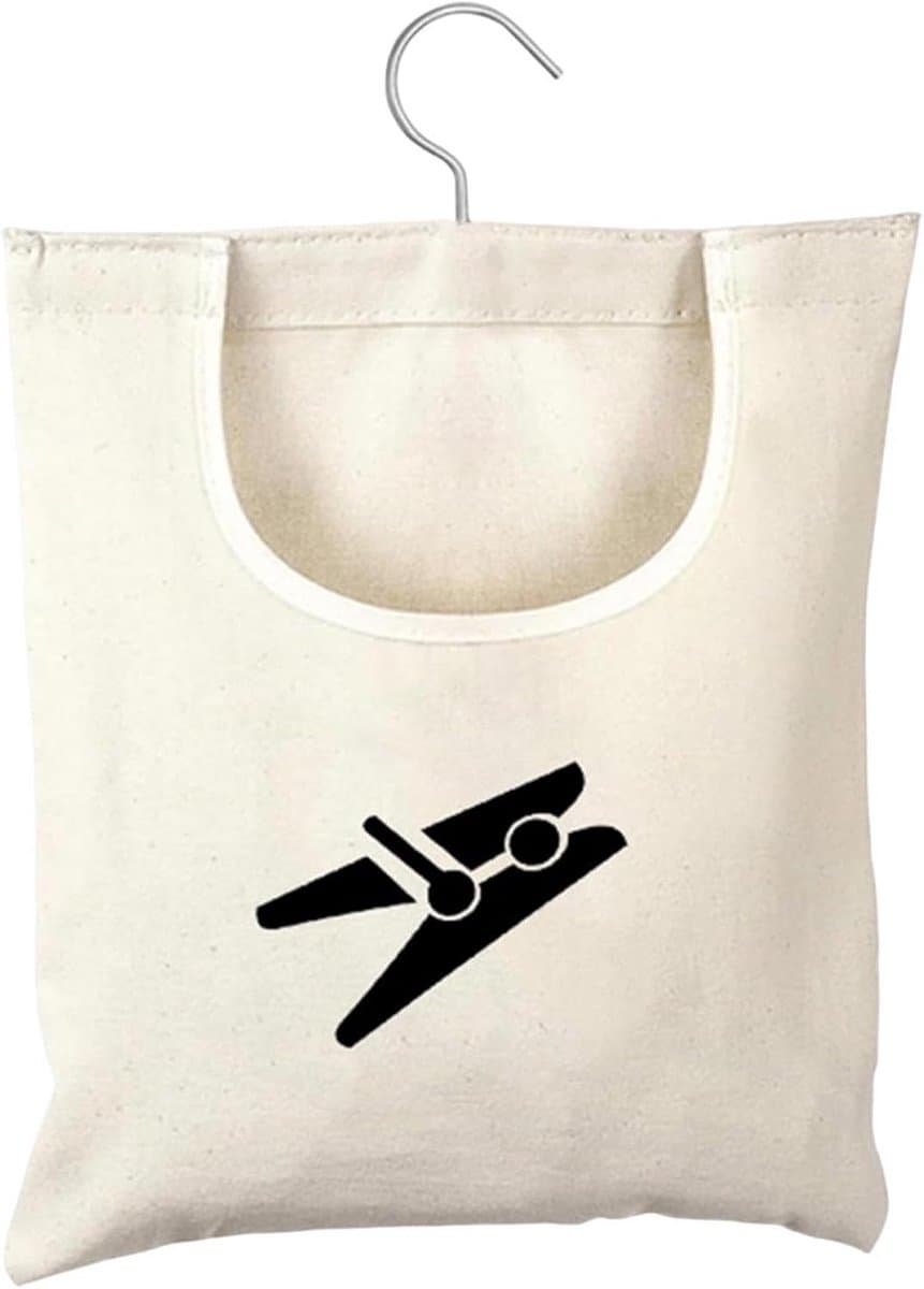 Hangende Mand voor Wasknijpers - Tas voor Roterende Wasknijpers met Haken . — afbeelding 1