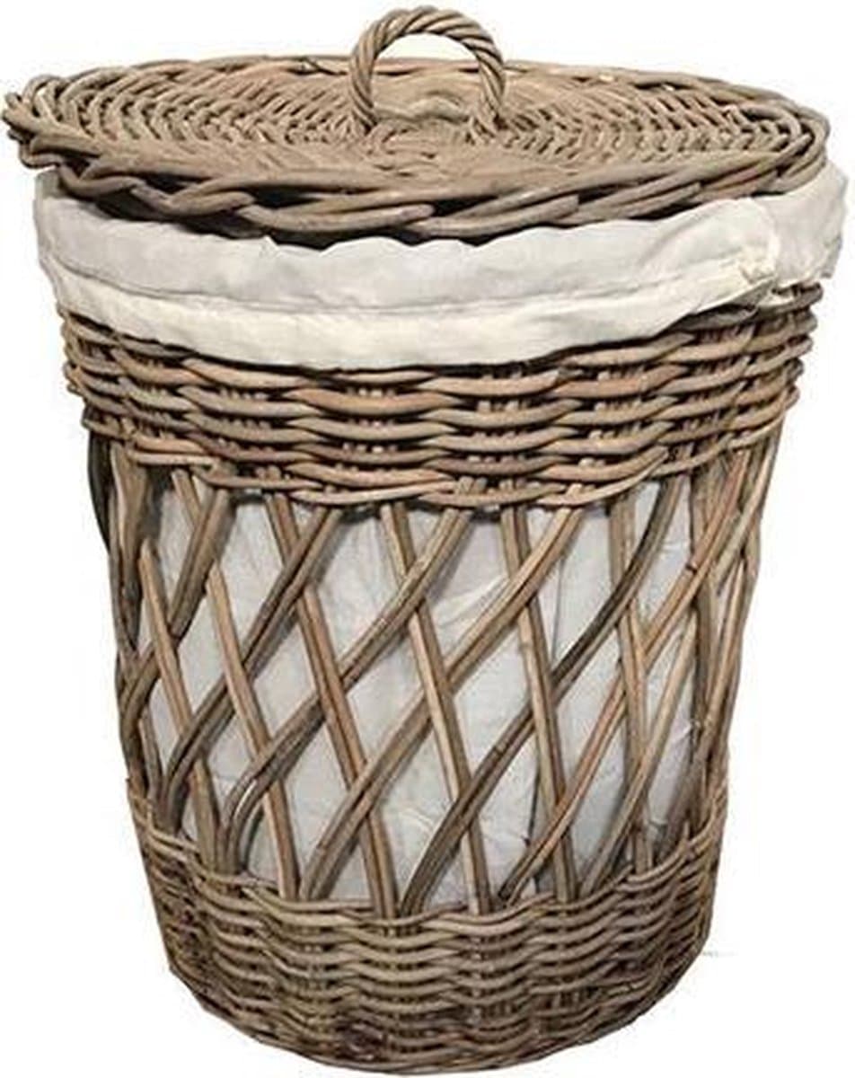 Sweet Living Rieten wasmand Rond - Ø40xH50 cm — afbeelding 1