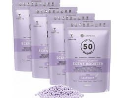 Cosmeau Geurbooster 200 Lavendel Navulling Refill Made in Holland - Geurparels - 200 Wasbeurten - Lavender - 1000gr - Geurkralen Wasparfum Scent Booster