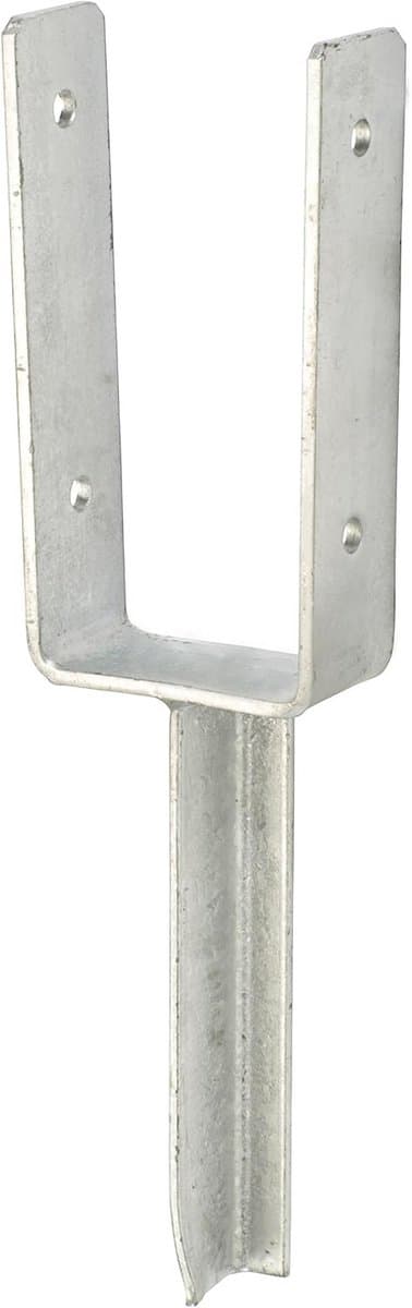 U-paaldrager Betonanker - Paalhouder T-ijzer - Hout Beschermen - Verlengt Levensduur - 91 mm Breed — afbeelding 1