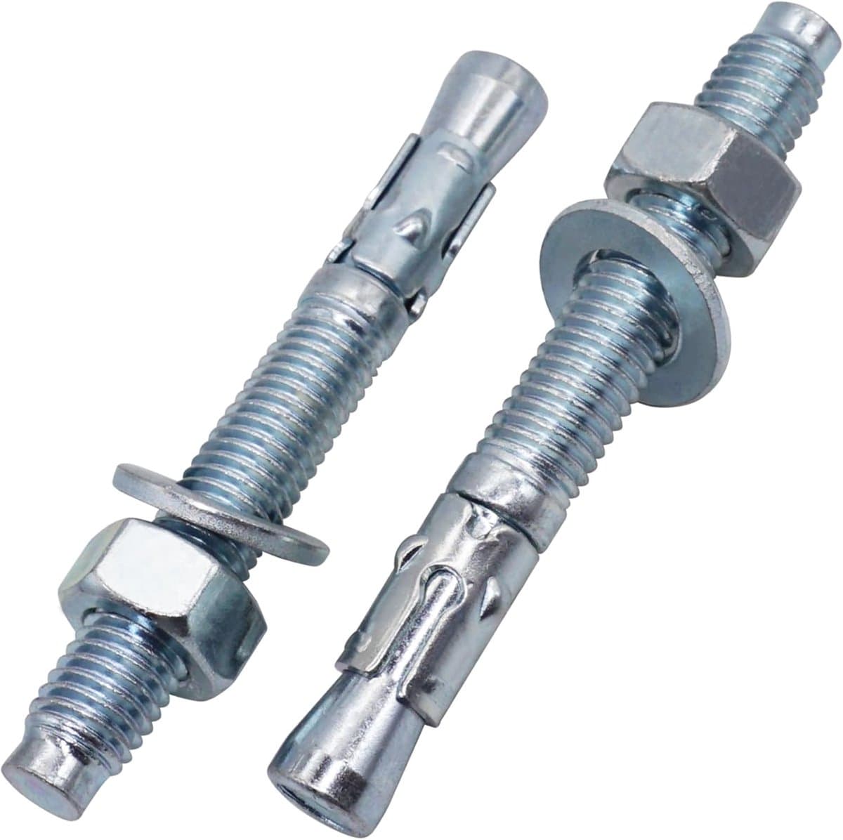 Verzinkte Wigankers - Metalen pluggen ankerbout - Zware bevestigingen maken - Hoge sterkte klasse 10.9 - M12 x 120 mm — afbeelding 1