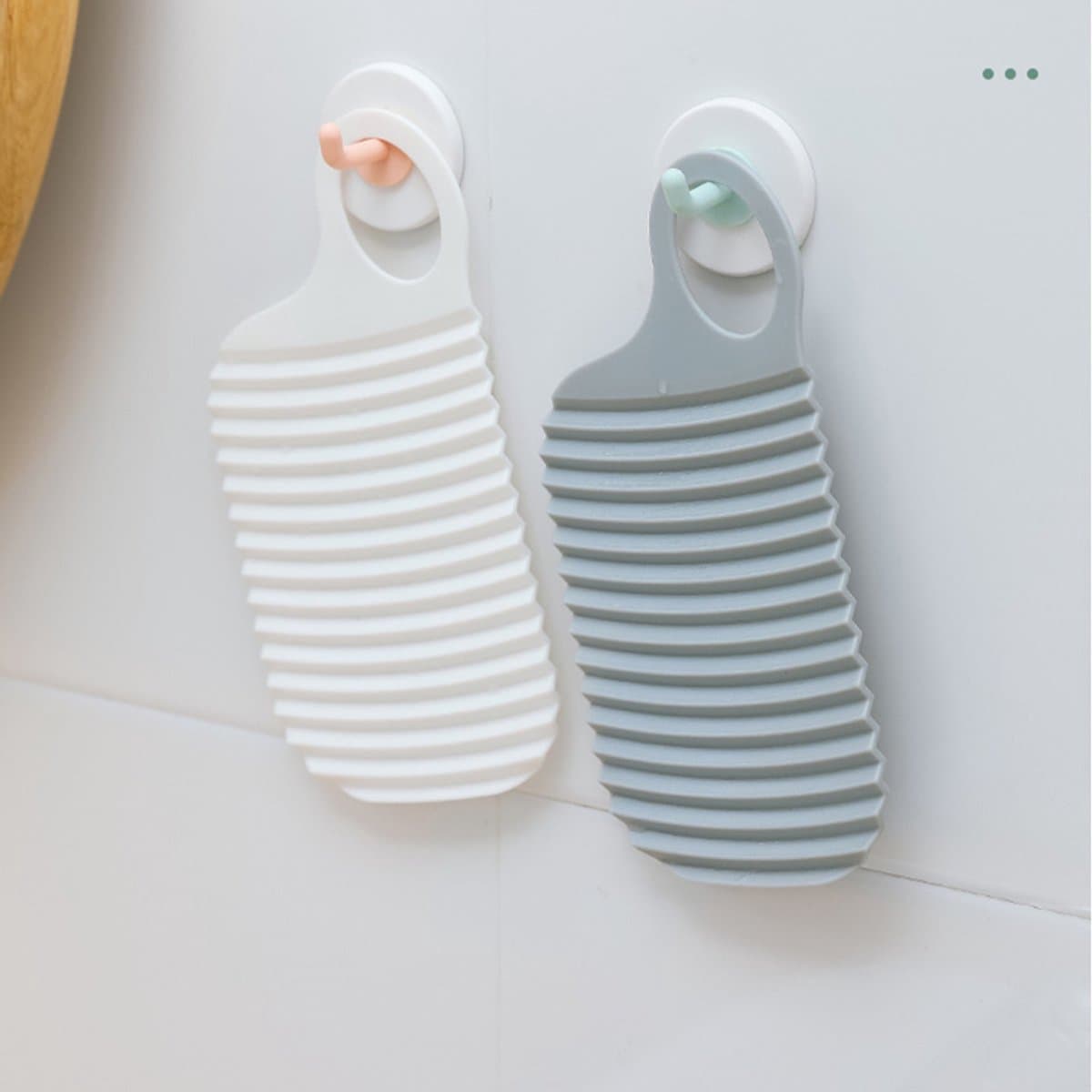 2 stuks Small Washboard, Hand Wash Board | Compact Clothes Hand Wash Tools, Silicone Scrub Board for Travel, for Trousers, Shirts — afbeelding 1