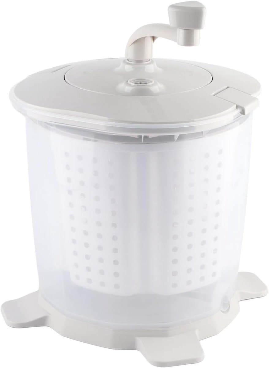 Handmatige mini-wasmachine voor ondergoed en babykleding - Draagbare reiswasmachine voor kleine items - Grijs - 15,7x13,0 inch — afbeelding 1