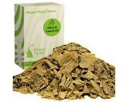 GREEN FADEL Aleppo Zeepvlokken - Olijfolie & Laurierolie - Natuurlijke - voor Machine & Handwas 500g