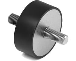 Rubbermagazijn - Trillingsdemper Type A 50x20mm - M10 - Set 10 stuks