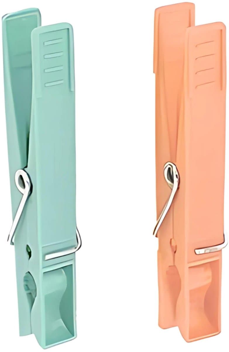 Ibenzoa® Veelzijdige en praktische wasknijpers voor binnen en buiten in oranje en , set van 24 stuks — afbeelding 1