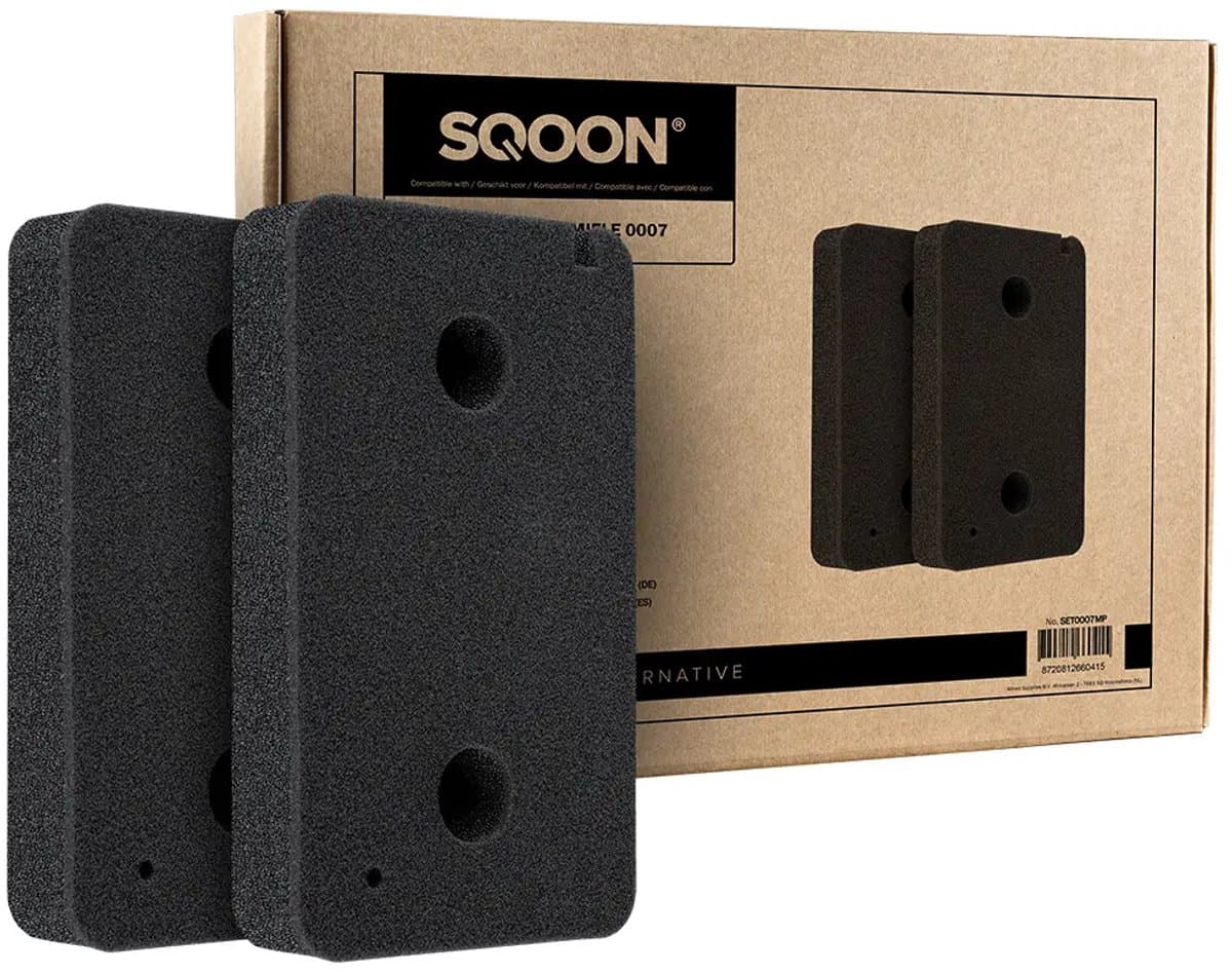 SQOON® Polyurethaan Filter – Geschikt voor Miele Wasdrogers – Vervangt Origineel 9499230 – 220x130x30 mm - NL Brievenbus zending - Niet thuis wel ontvangen — afbeelding 1