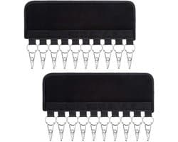 Sokkendroogrek (2-pack), hangend kledingrek met 10 clips voor ondergoed, bh's, sjaals, sokken en handschoenen