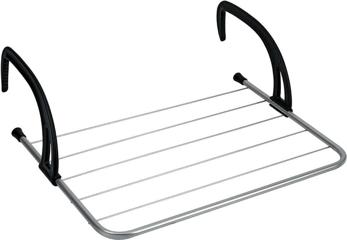Tomado - Droogrek Favonio voor radiator, deur, balustrade of balkon - 3 meter drooglengte - Zilvergrijs — afbeelding 1