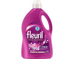 Fleuril Renew Bloesem Vloeibaar Wasmiddel - Gekleurde Was - Kleurbehoud - Vezelvernieuwing - Bloemige Geur – Grootverpakking – 51 Wasbeurten