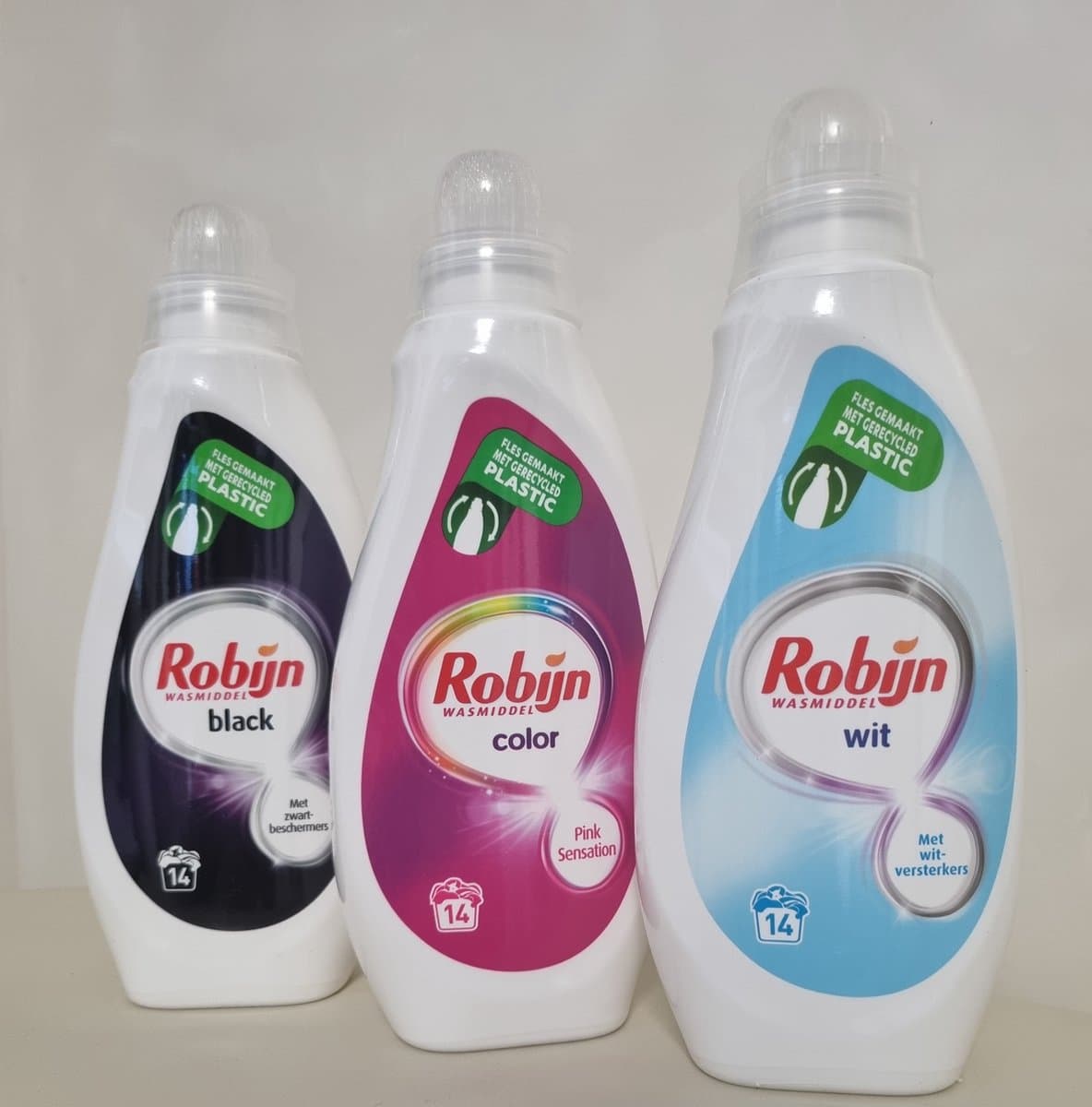 Robijn Vloeibaar Wasmiddel - Black - Color - Wit - 3 x 14 wasbeurten - 3 x 700ml — afbeelding 1