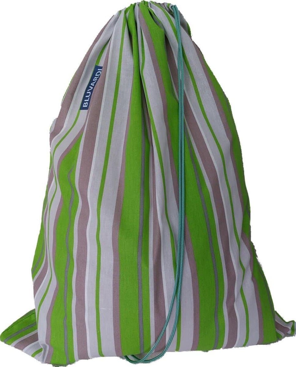 Katoenen waszak -XXL - met trekkoord - Green — afbeelding 1
