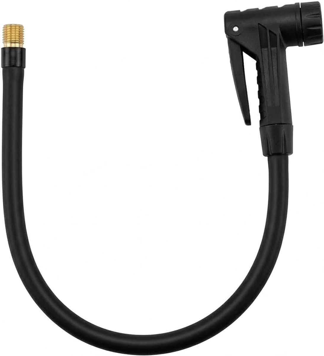 Pompopzetstuk voor autobanden, fietspomp van zacht rubber, 50 cm, verlengslang, luchtpomp met snelsluitventiel, Schrader-adapter voor scooter, motorfiets, auto — afbeelding 1