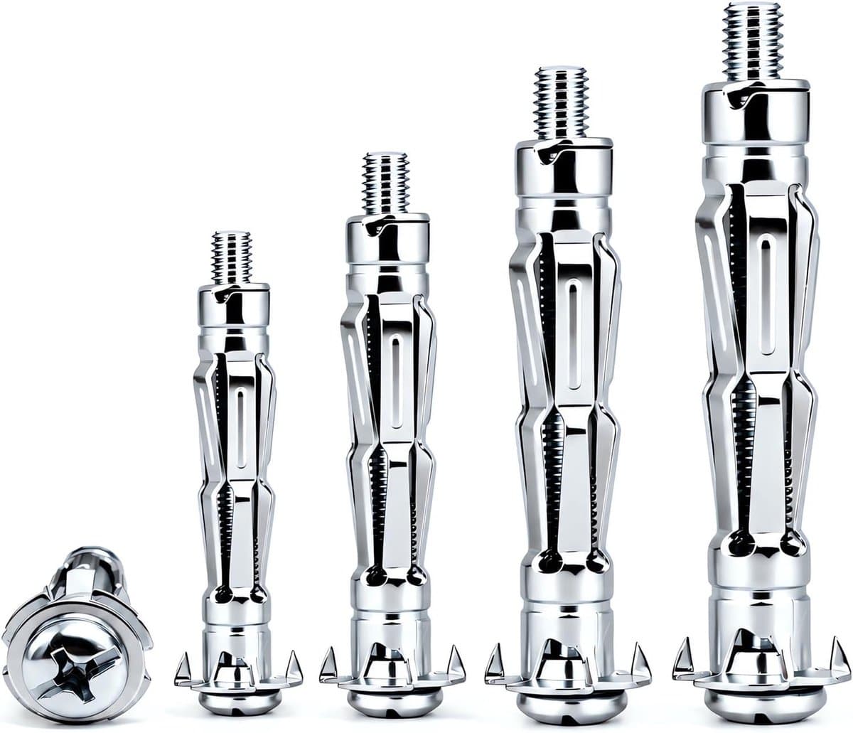 35 stuks holle holle pluggen metaal M6 x 52 mm holle wandpluggen — afbeelding 1