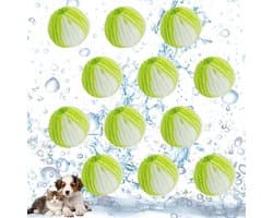 12 Stuks Wasmachine Haarvanger, Nylon Wasballen, Wasmachine Wasballen, Pluisverwijderaar Ballen Herbruikbare, Kat Hond Haarverwijderaar Wasmachine, voor Het Verwijderen van Haren van Huisdieren(Groen)