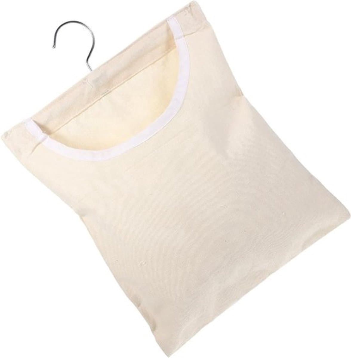 Wasknijper Opbergtas - Wasknijper Zak - Wasknijpers Opbergen - 360 Graden Draaibare Haak - 35x27x1CM - Beige — afbeelding 1