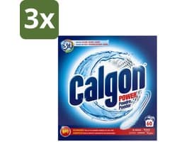 3 x Calgon – Wasmachinereiniger Poeder – 3-in-1 Power Anti-Kalk – 60 doseringen - Wasmachine Reiniger - Anti-kalk Poeder - Kalkpreventie - Machine Geur Verwijderen - 3-in-1 Wasmachine Bescherming