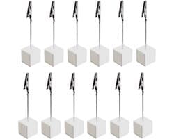 Houten Fotohouders en Memoclips - 12 Stuks - Ideaal voor Foto's en Notities