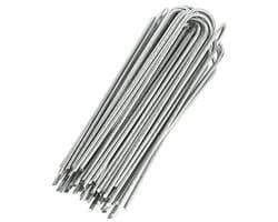 GardenMate 200 Grondanker GEGALVANISEERD staaldraad 200mm lang 25mm breed Ø3,8mm - Ronde kop - Voor extreem harde grond